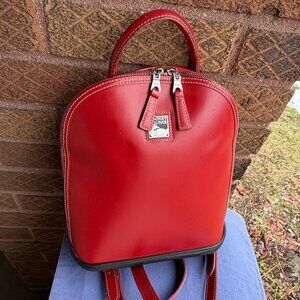 DOONEY & BOURKE Parasole Cadet Dome Zip Around Pod USA Vintage Red Backpack Bag